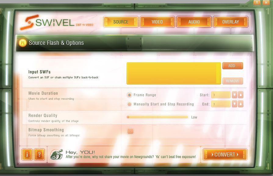 swivel swf to video converter